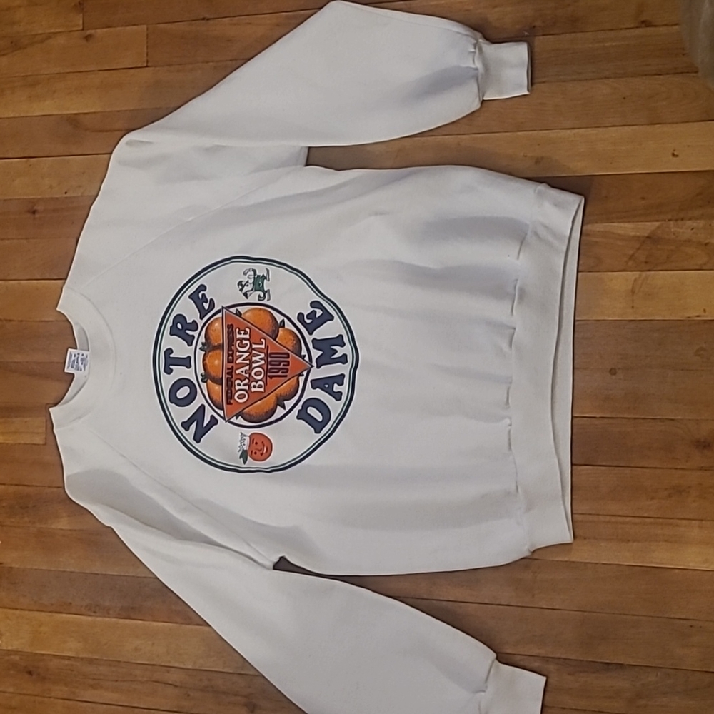 Vintage University of Notre Dame Fighting Irish 1990 FedEx Orange Bowl crewneck